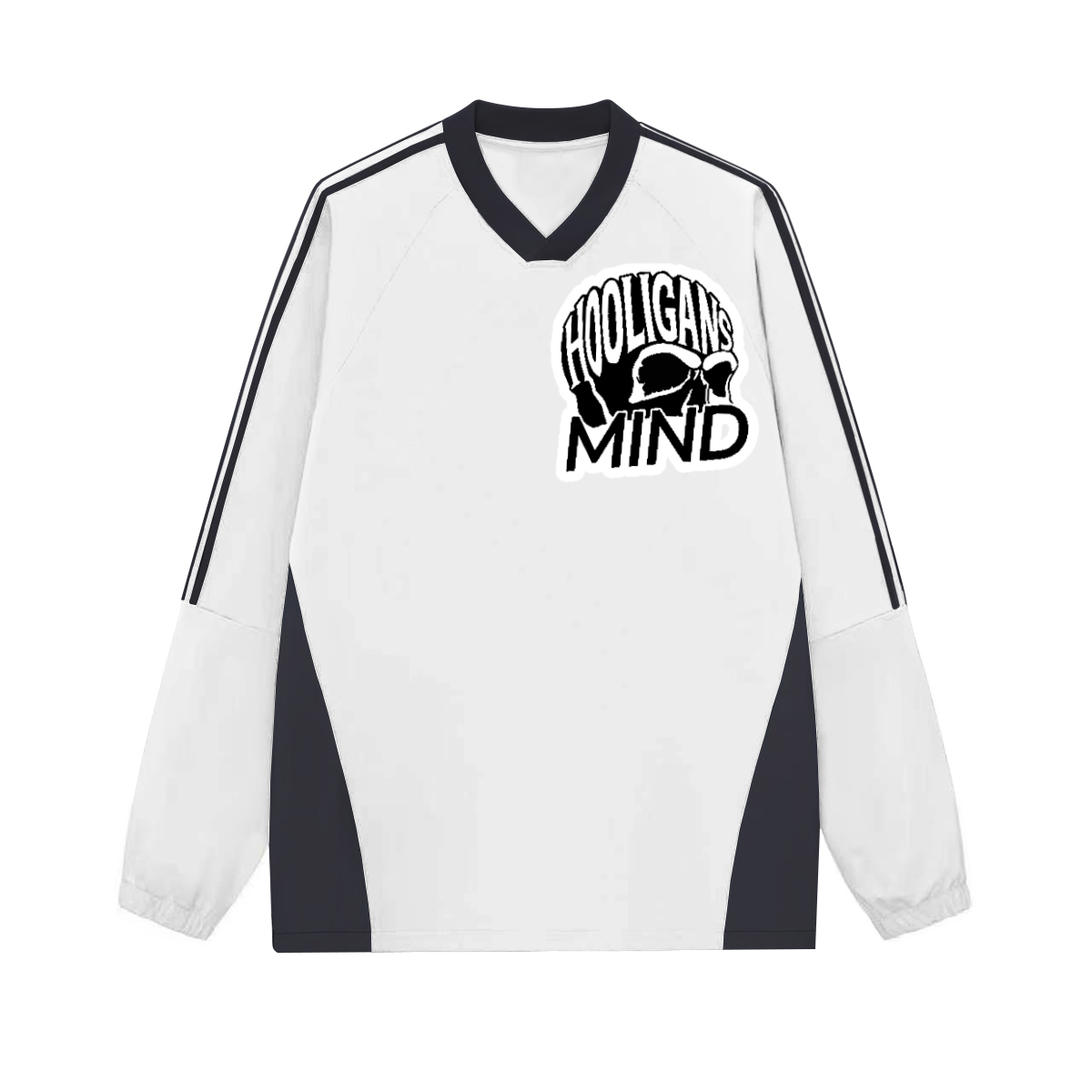 Hooligans Mind endorcee V-neck Long Sleeve Shirt