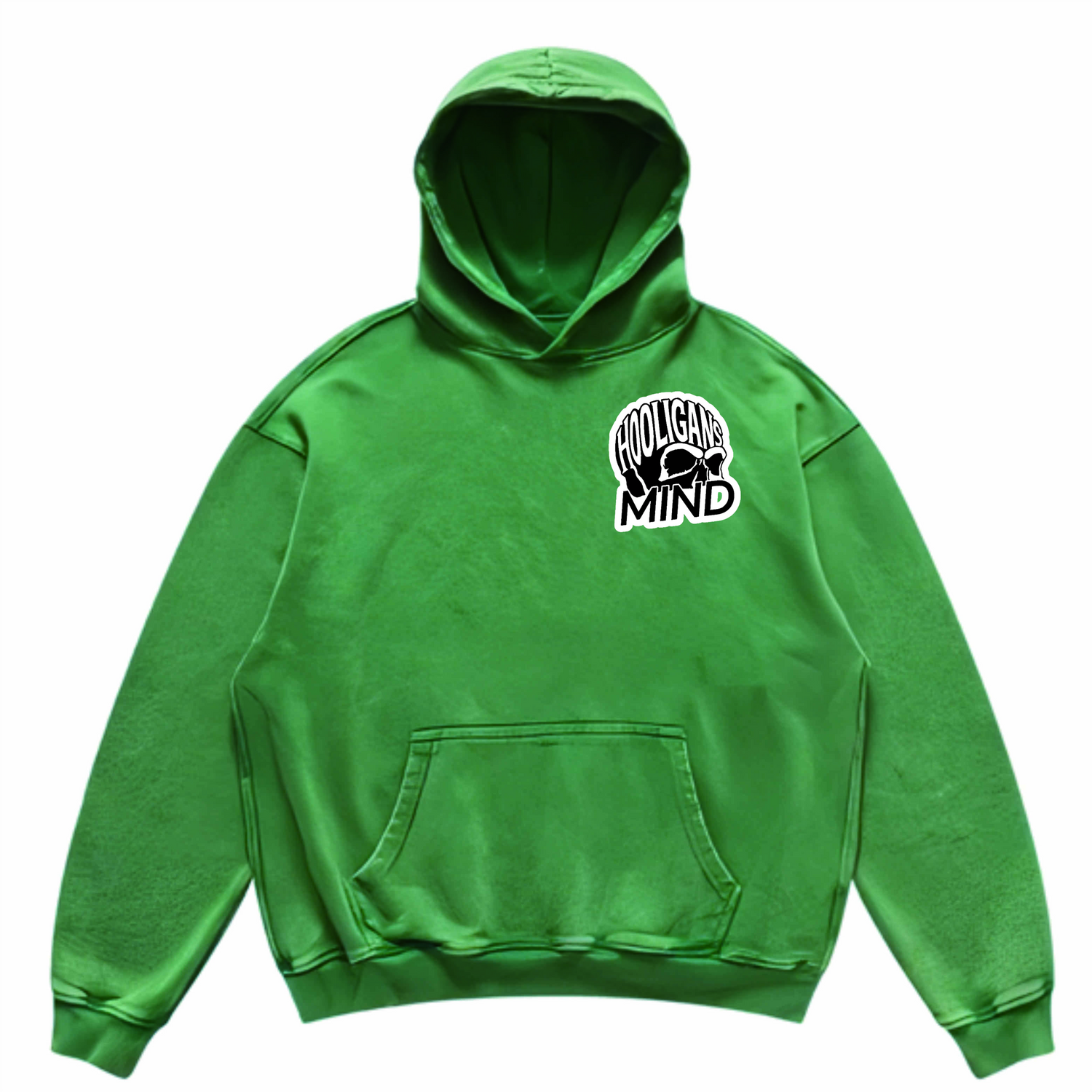 Green faded hoodie 