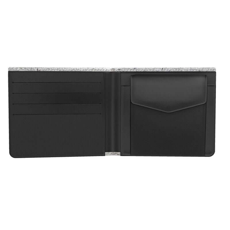 Real leather wallet inside