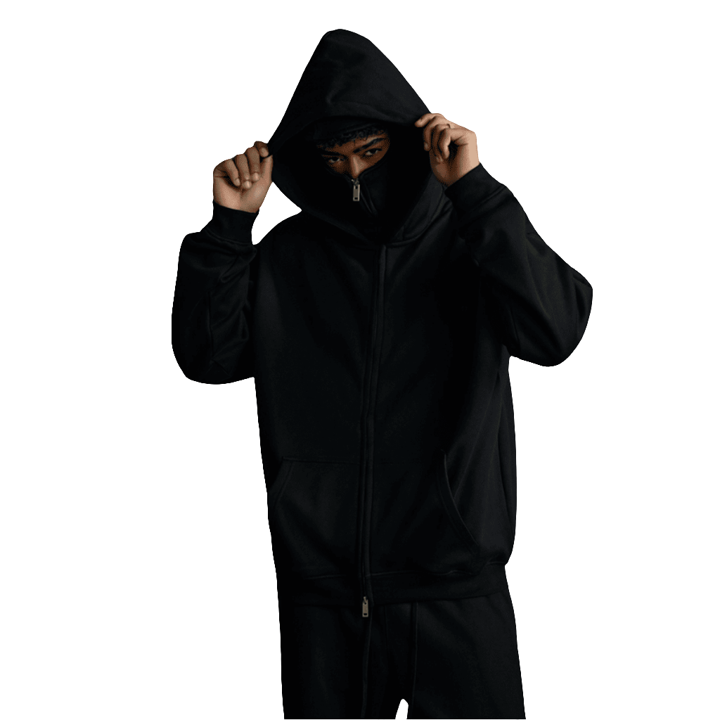 Hooligans Mind "Lockdown" Full-Zip Balaclava Hoodie