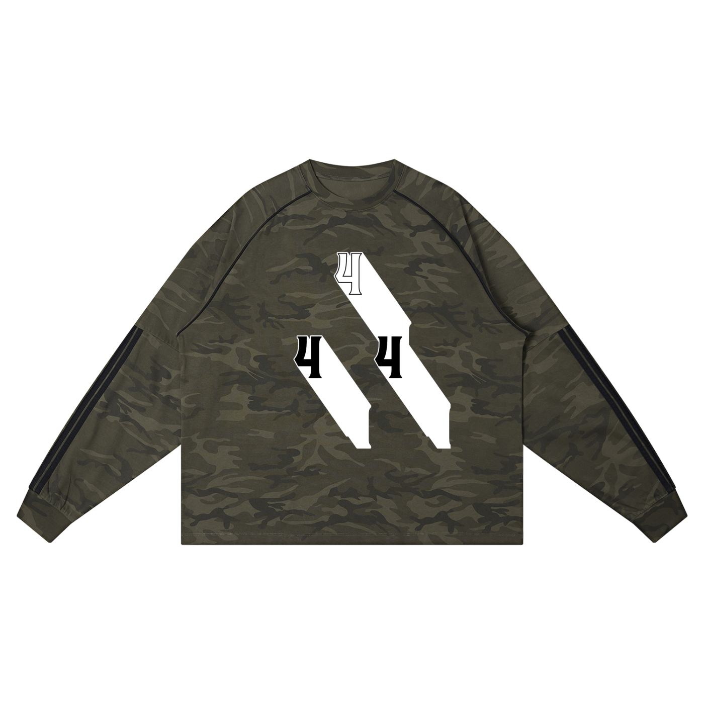 444 Camo Loose Long Sleeve