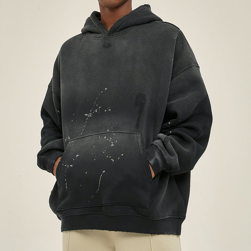 Hooligans Mind "Wrecking Crew" Distressed Hoodie